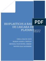 Bioplasticos a Base de Cascara de Platano