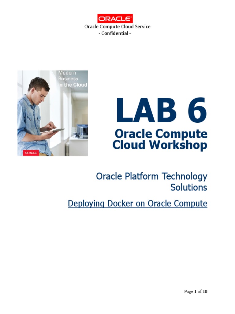 Deploy Docker on Oracle Compute Cloud | PDF | Cloud Computing | System ...