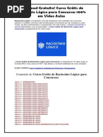 Curso Completo e Grátis de Raciocínio Logico Para Concursos