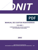 DNIT Manual de Custos Rodoviarios Dnit