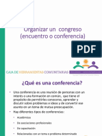 Organizar Un Congreso (Encuentro o Conferencia)