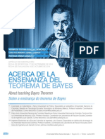 Acerca de La Enseñanza Del Teorema de Bayes