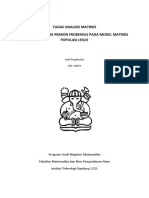 Aplikasi Analisis Matriks Dalam Matematika Biologi