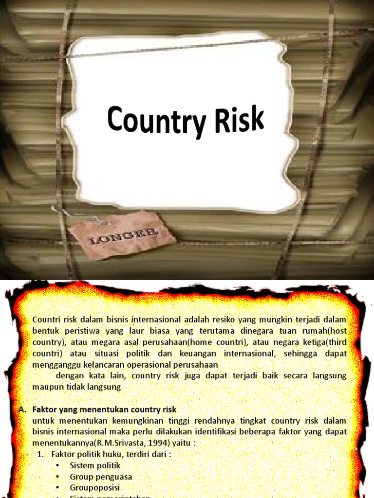 Memahami Country Risk dalam Bisnis | PDF