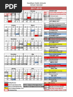 Needham School Calendar 2017-88