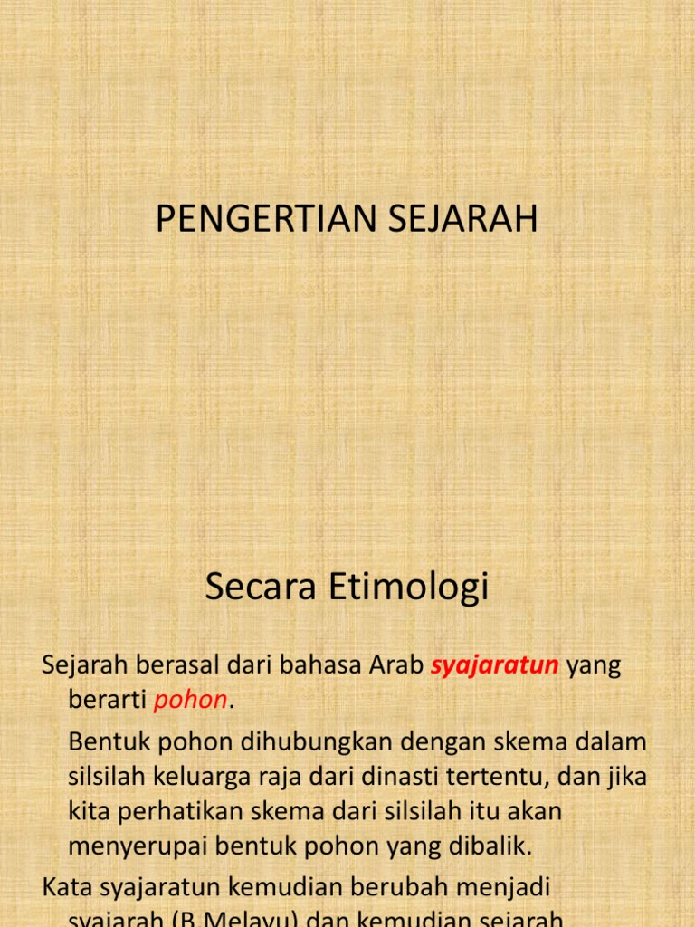 Pengertian Sejarah Pdf
