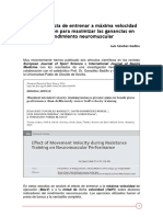 Entrenar a máxima velocidad de ejecución