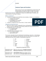 Sentence Types and Functions