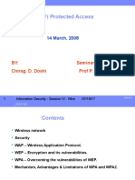 Wi-Fi Protected Access: 14 March, 2008