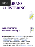 K Mean Clustering