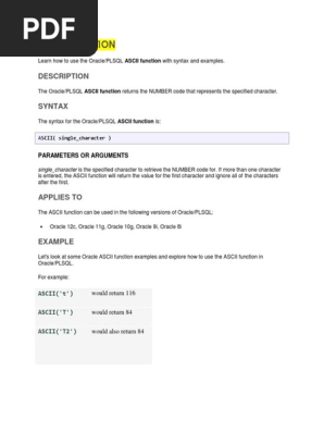 238283970 Pl Sql Functions Parameter Computer Programming