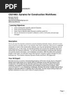 Handout 21802 CS21802 Dynamo For Construction Workflows