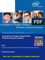 Example of Project Based Learning - Primary School Science