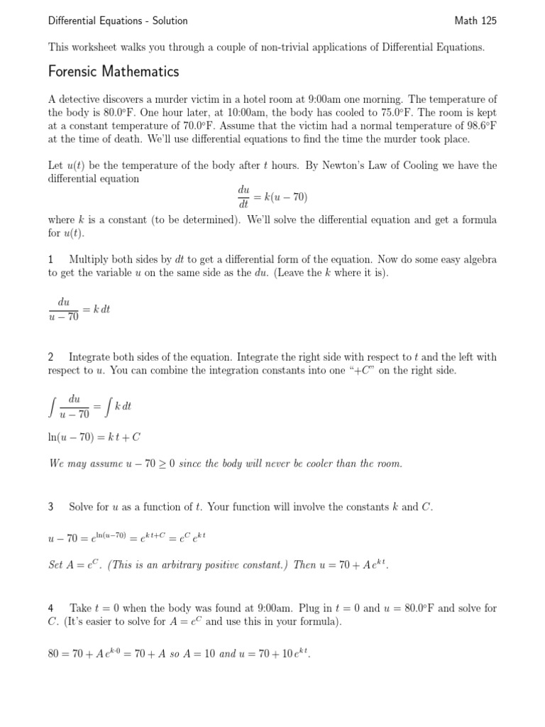 Diff Eq Pdf Differential Equations Equations