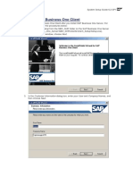 Installing SAP Business One Client