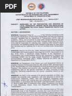 Joint Memo Circular No.001