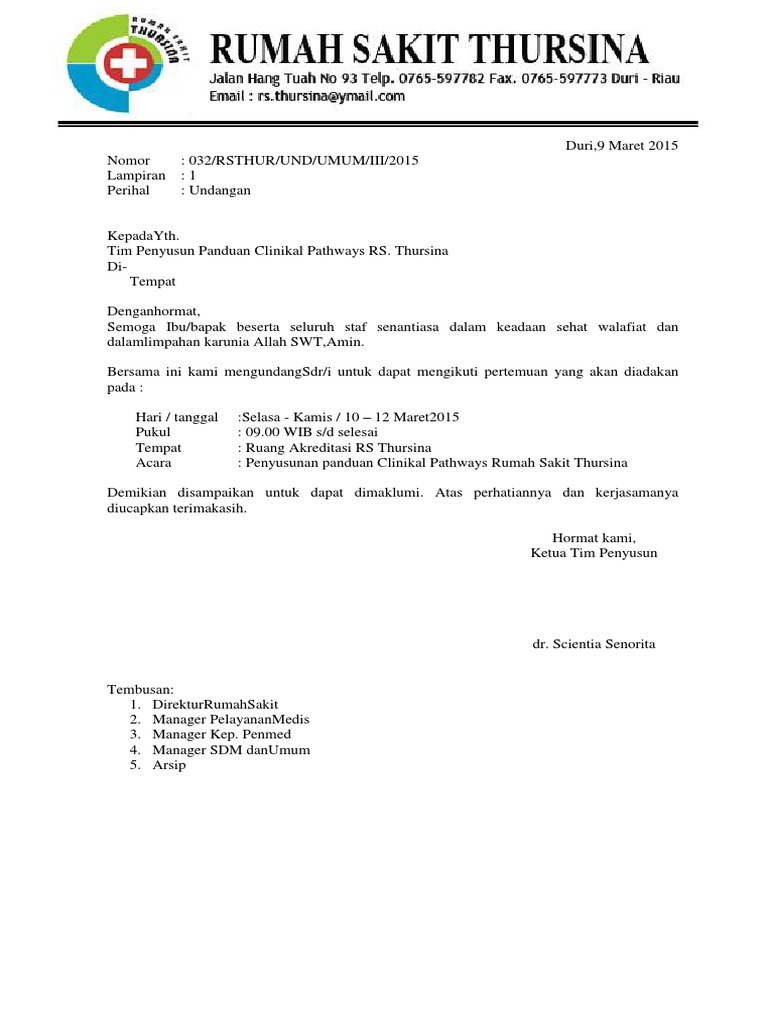 770 Koleksi Contoh Undangan Rapat Akreditasi Rumah Sakit Gratis Terbaru