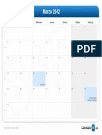 Calendario Marzo 2042 PDF