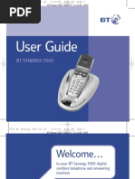 BT Synergy 3505 Manual / USer Guide