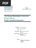 Project Transition Document