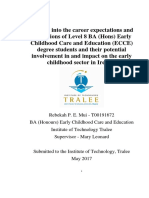 Dissertation: Career Expectations and Aspirations of Early Childhood Degree Students