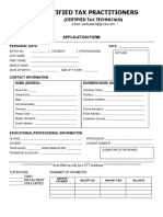 CTT Application Form