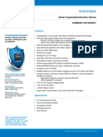 Atmel 8923S CryptoAuth ATECC508A Datasheet Summary