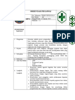 Sop Orientasi Dan Bukti Pelaksanaan