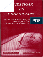 Investigar en Humanidades. Pautas Metodo PDF