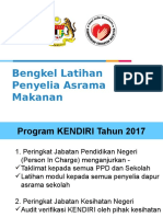 Bengkel Latihan Penyelia Asrama Makanan