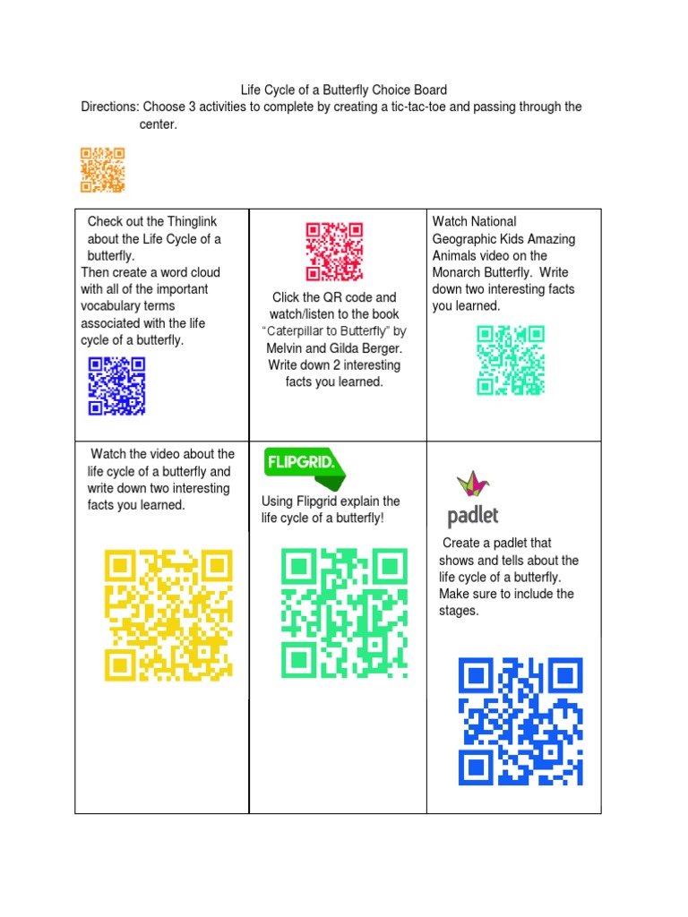 Butterfly Life Cycle Activities | PDF | Science & Mathematics
