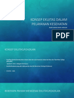 Konsep Ekuitas Dalam Pelayanan Kesehatan