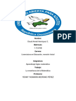 Tarea de Aprendizaje Logico-matematico