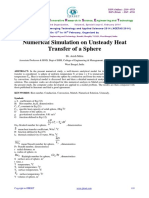 Numerical Simulation on Unsteady Heattransfer of a Sphere
