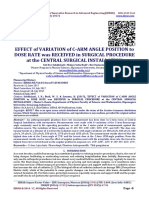 EFFECT of VARIATION of C-ARM ANGLE POSITION To DOSE RATE Was RECEIVED in SURGICAL PROCEDURE at The CENTRAL SURGICAL INSTALLATION