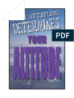 Your Attitude Determines Your Altitude