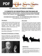 Resistencia - VII Jornada Severino Sombra 2017