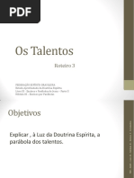 Sobre Os Talentos - Espiritismo