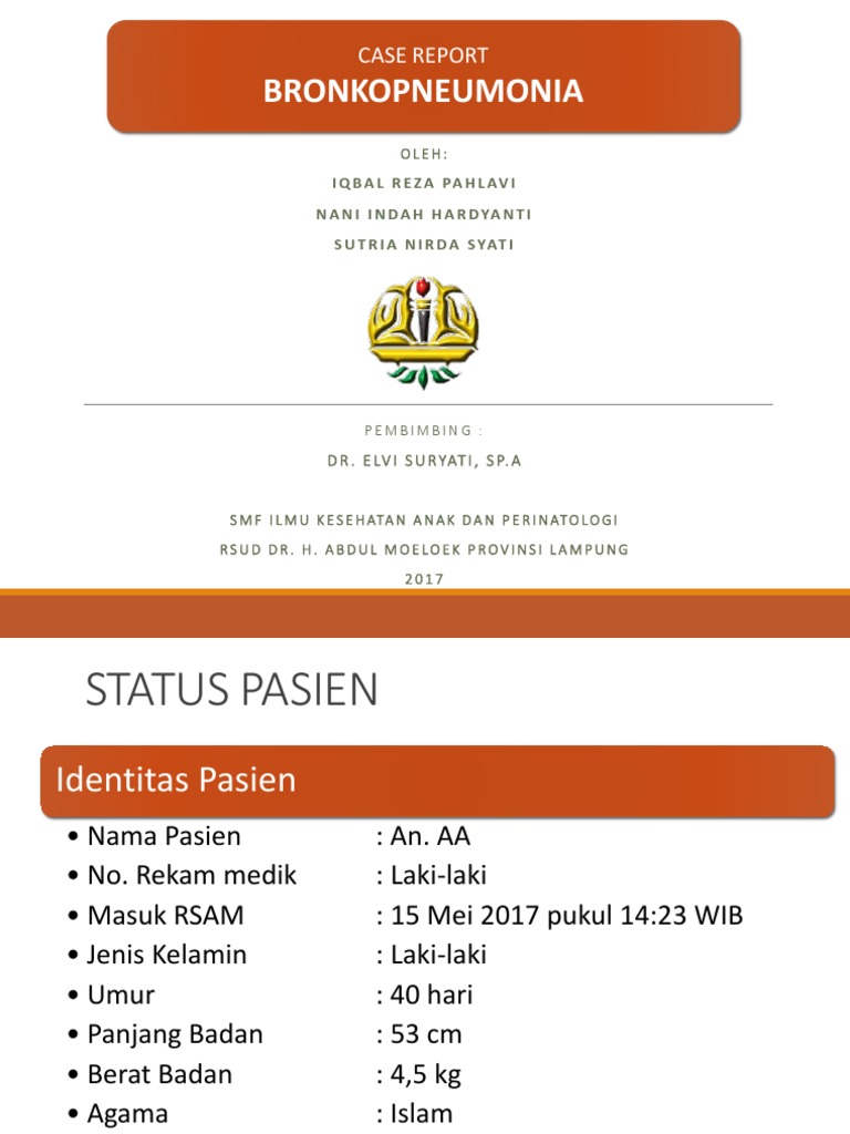 Kasus Bronkopneumonia pada Bayi | PDF