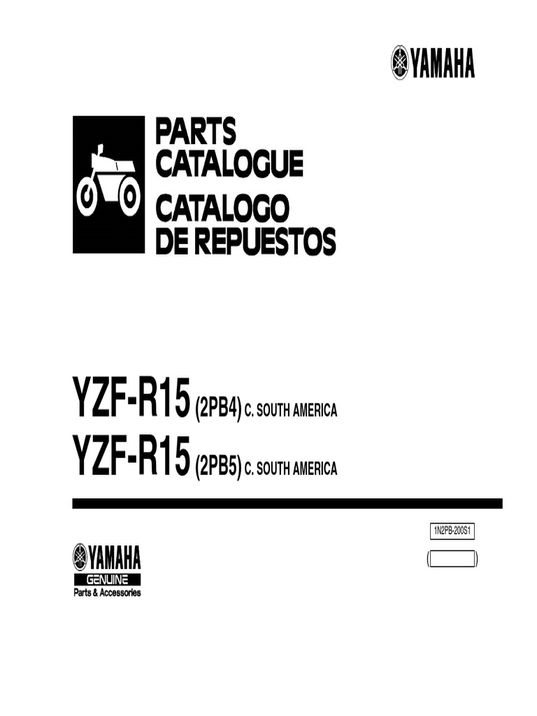 Yamaha R15 Spare Parts Catalogue Pdf | Reviewmotors.co