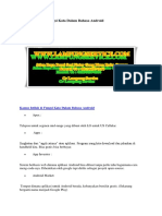 Kamus Istilah & Fungsi Kata Dalam Bahasa Android