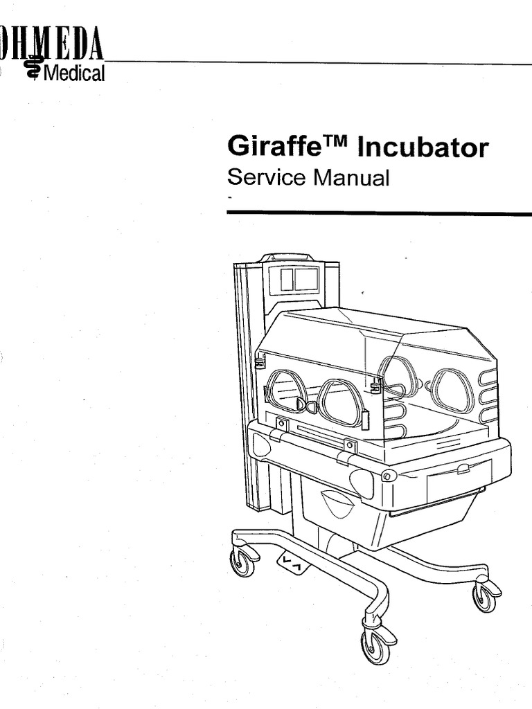 Ohmeda Giraffe Incubator Service Manual