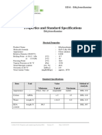 Properties and Standard Specifications: Eda - Ethylenediamine