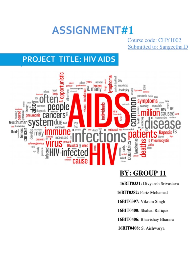 Assignment: Project Title: Hiv Aids | PDF | Hiv/Aids | Animal Diseases