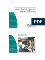 Dosificación del concreto