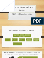 Curso Hermenêutica Bíblica Aula 1