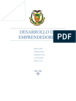 Desarrollo de Emprendedores: Erika Lopez Anabel Pauca Maricruz Luna Alis Salazar