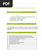 IMPLEMENTACION: Manual de Operaciones y Funciones - Practicante Operaciones TNC