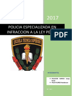 Policia Especializada en Infracción A La Ley Penal