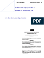 Arancel de Los Productos y Servicios Catastrales Prestados Por La Dirección de Catastro y Administración Del Impuesto Único Sobre Inmuebles de La Municipalidad de Guatemala Acuerdo Com-08-2017